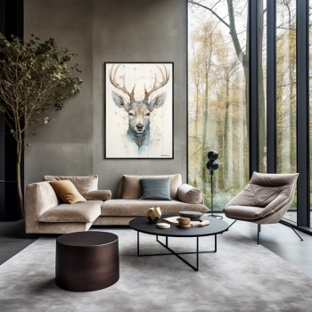 Постер на холсте Enchanted Deer 75X105 CM