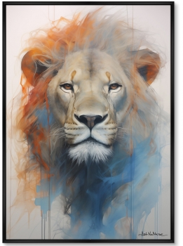 Постер на холсте Enlightened Lion 75X105 CM
