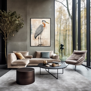 Постер на холсте Herons 75X105 CM