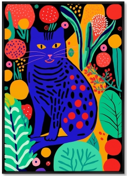 Набор из двух постеров на холсте Kitties in flowers 75X105 / 75X105 CM