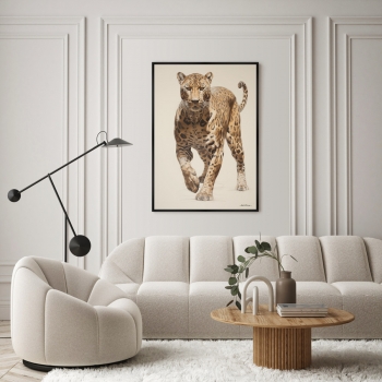 Постер на холсте Leopards Hunt 75X105 CM