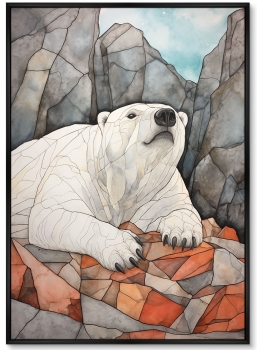 Набор из двух постеров на холсте Polar bears 75X105 / 75X105 CM