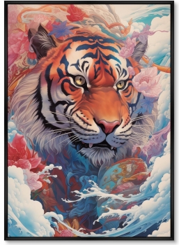 Набор из двух постеров на холсте Soaring Tigers 75X105 / 75X105 CM