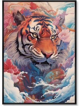 Постер на холсте Soaring Tigers 75X105 CM