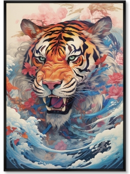 Постер на холсте Soaring Tigers 75X105 CM