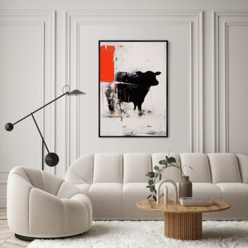 Постер на холсте The Bull 75X105 CM