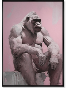 Постер на холсте The Gorilla 75X105 CM
