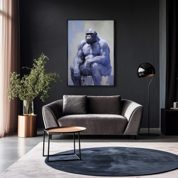 Постер на холсте The Gorilla 75X105 CM