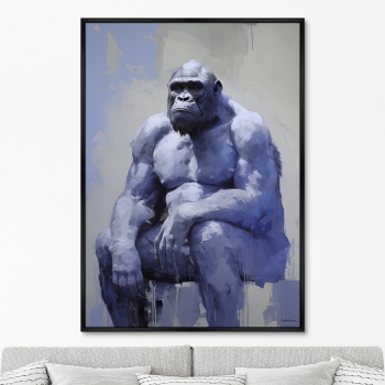 Постер на холсте The Gorilla 75X105 CM