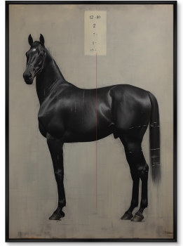 Постер на холсте The Horses 75X105 CM