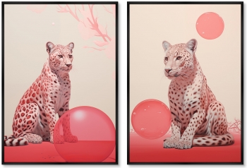 Набор из двух постеров на холсте The pink ones 75X105 / 75X105 CM