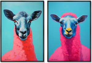 Набор из двух постеров на холсте The Sheep 75X105 / 75X105 CM