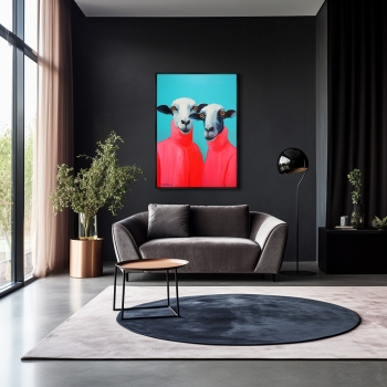 Постер на холсте A look into the soul 75X105 CM