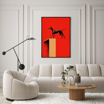 Постер на холсте The two in one space 75X105 CM