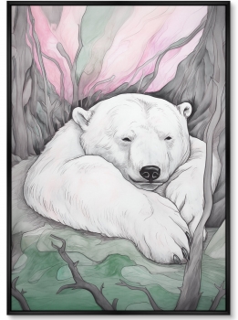 Набор из двух постеров на холсте Under the Northern lights 75X105 / 75X105 CM