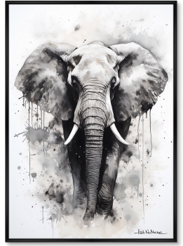 Набор из двух постеров на холсте Walking elephants 75X105 / 75X105 CM