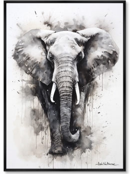 Набор из двух постеров на холсте Walking elephants 75X105 / 75X105 CM