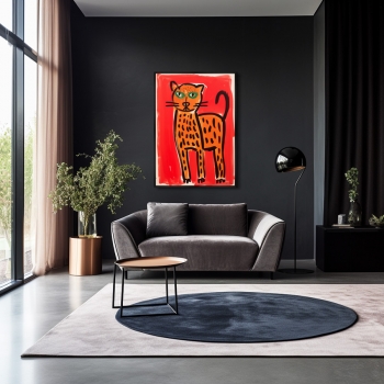 Постер на холсте Wild Cats 75X105 CM