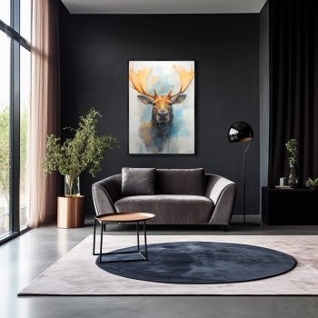 Постер на холсте Moose 75X105 CM