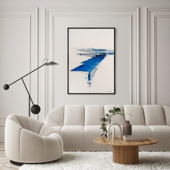 Постер на холсте Geometry of Spring Rivers 75X105 CM