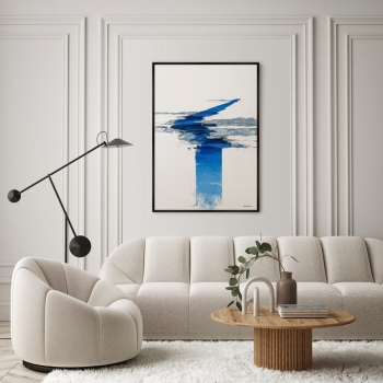 Постер на холсте Geometry of Spring Rivers 75X105 CM