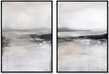 Набор из двух постеров на холсте The icy deserts of the Far North 75X105 / 75X105 CM
