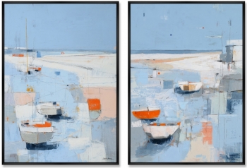 Набор из двух постеров на холсте On the Crystal Surface of Summer 75X105 / 75X105 CM