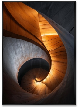 Набор из двух постеров на холсте Wood Curves 75X105 / 75X105 CM