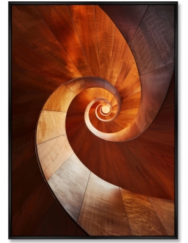 Постер на холсте Wood Curves 75X105 CM