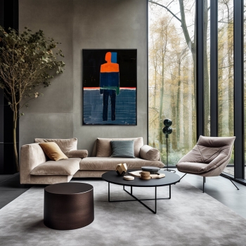 Постер на холсте Into the Same River Twice 75X105 CM