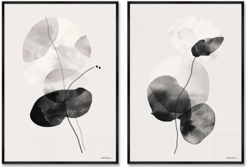 Набор из двух постеров на холсте Aerial Blooming 75X105 / 75X105 CM