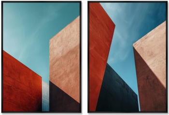 Набор из двух постеров на холсте The Geometry of the Stone 75X105 / 75X105 CM