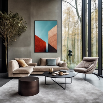 Постер на холсте The geometry of the Stone 75X105 CM