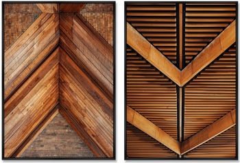 Набор из двух постеров на холсте Tree Lines 75X105 / 75X105 CM