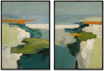 Набор из двух постеров на холсте Above the Crest of the Waterfall 75X105 / 75X105 CM