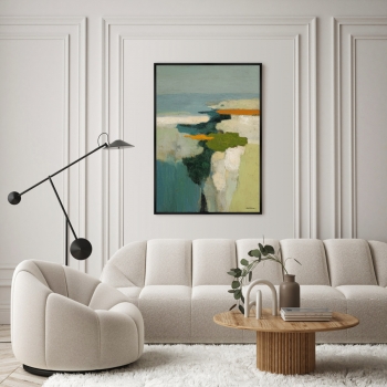 Постер на холсте Above the Crest of the Waterfall 75X105 CM