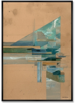 Набор из двух постеров на холсте Landscape in the Drawing 75X105 / 75X105 CM