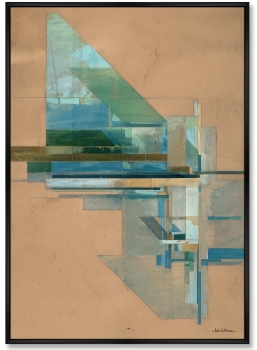 Набор из двух постеров на холсте Landscape in the Drawing 75X105 / 75X105 CM