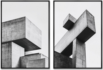 Набор из двух постеров на холсте The Structure of the Forms 75X105 / 75X105 CM