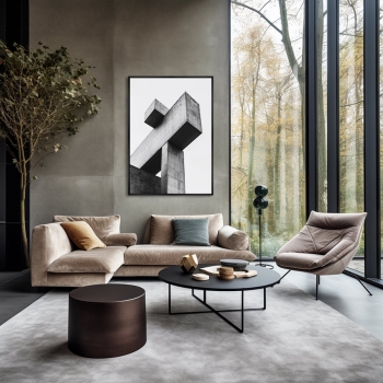 Постер на холсте The Structure of the Forms 75X105 CM