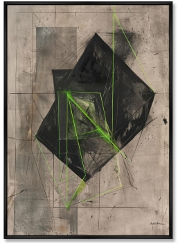 Набор из двух постеров на холсте Superposition of a Hypercube 75X105 / 75X105 CM