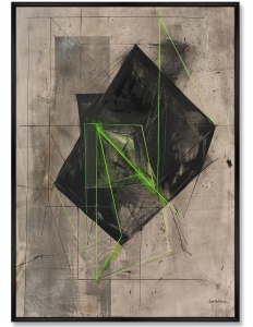 Постер на холсте Superposition of a Hypercube 75X105 CM