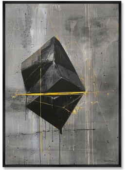 Набор из двух постеров на холсте Cube Superposition 75X105 / 75X105 CM