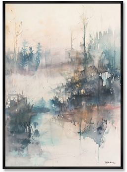 Набор из двух постеров на холсте Morning over the Forest 75X105 / 75X105 CM