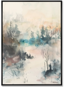 Набор из двух постеров на холсте Morning over the Forest 75X105 / 75X105 CM