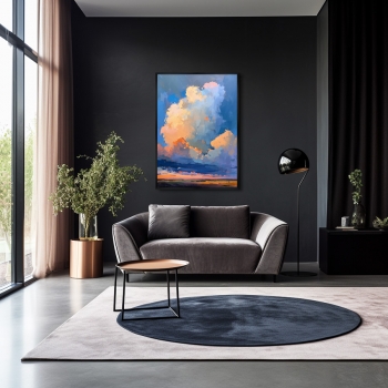 Репродукция картины на холсте Up 75X105 CM