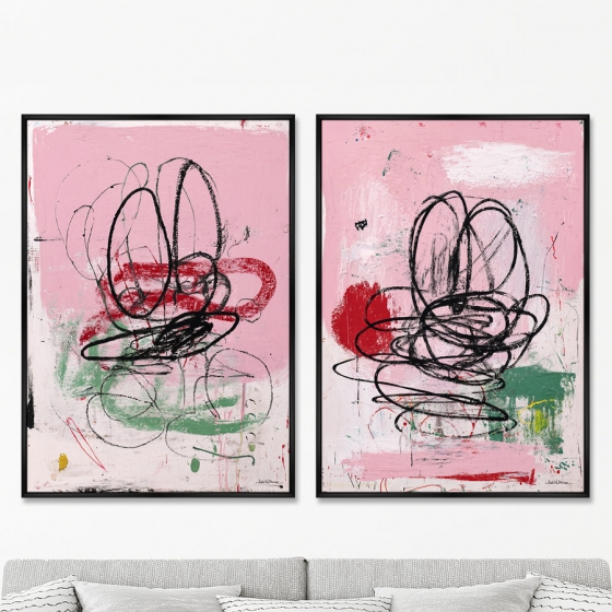 Набор из 2-х репродукций картин на холсте Тот самый Мышонок, 2025г. 1