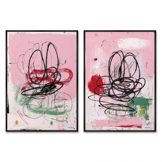 Набор из 2-х репродукций картин на холсте Тот самый Мышонок, 2025г. 2