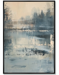Репродукция картины на холсте Spring Floods in the Forest 75X105 CM