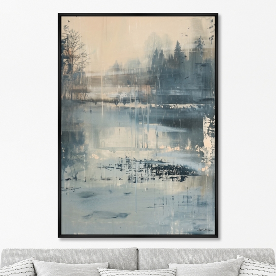 Репродукция картины на холсте Spring Floods in the Forest 75X105 CM 6